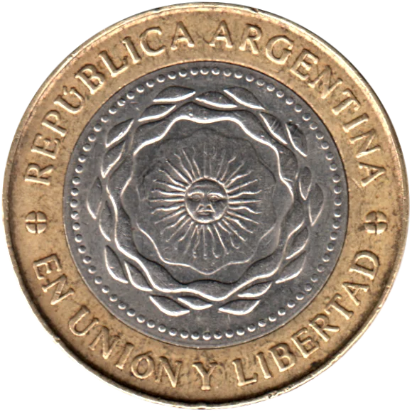 2 Pesos, 2011 Obverse