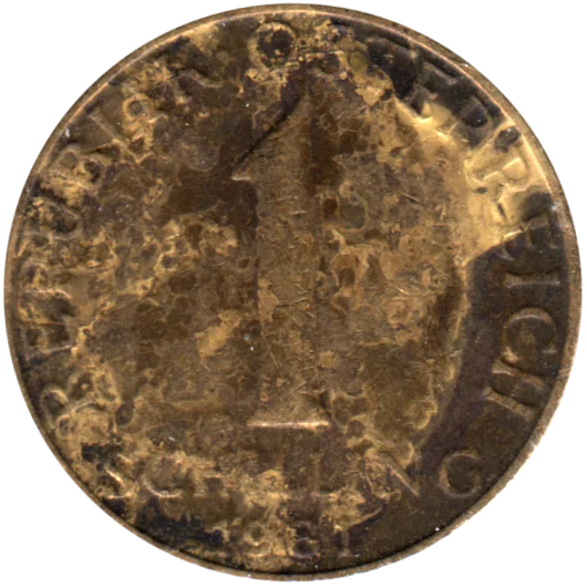 1 Schilling, 1981 Reverse