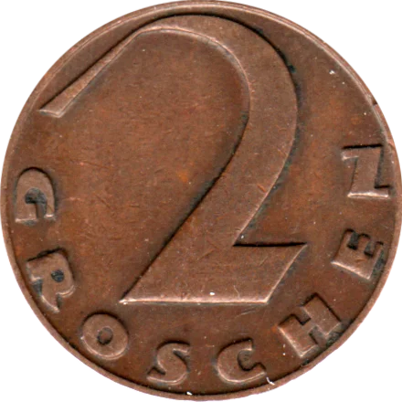 2 Groschen, 1928 Reverse