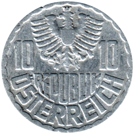 10 Groschen, 1959 Obverse
