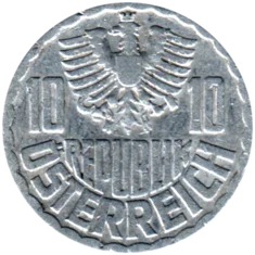 Preview 10 Groschen, 1959 obverse