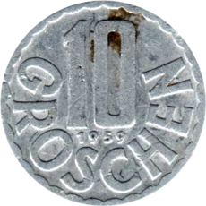 Preview 10 Groschen, 1959 reverse
