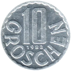 Preview 10 Groschen, 1983 reverse