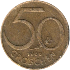 Preview 50 Groschen, 1966 reverse