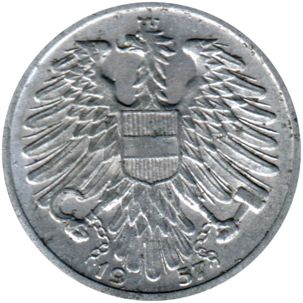 1 Schilling, 1957 Obverse