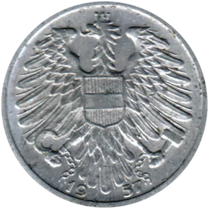 Preview 1 Schilling, 1957 obverse