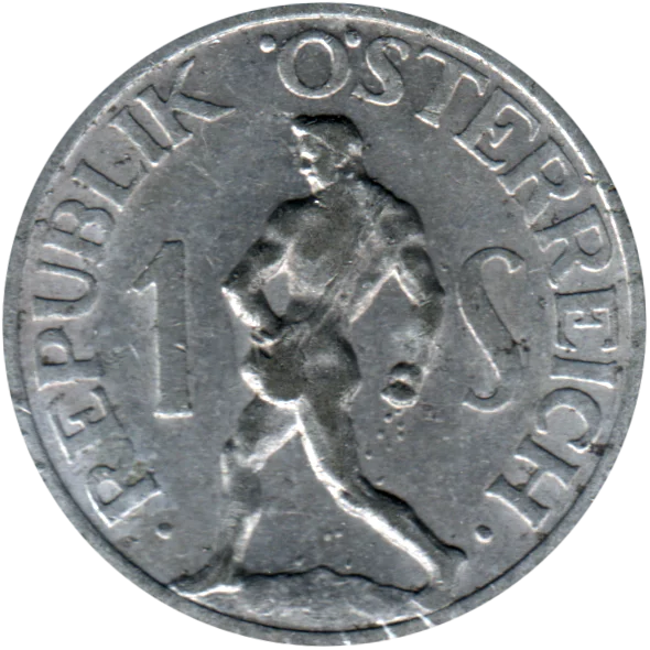1 Schilling, 1957 Reverse