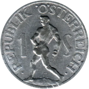 Preview 1 Schilling, 1957 reverse