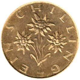 Preview 1 Schilling, 1970 obverse