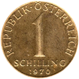 Preview 1 Schilling, 1970 reverse