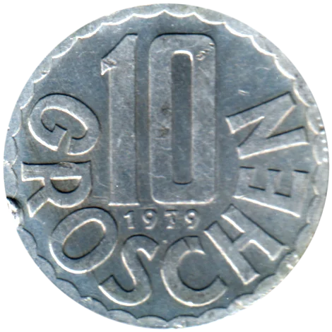 10 Groschen, 1979 Reverse