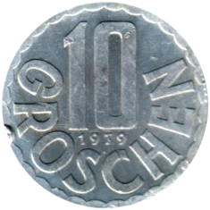 Preview 10 Groschen, 1979 reverse