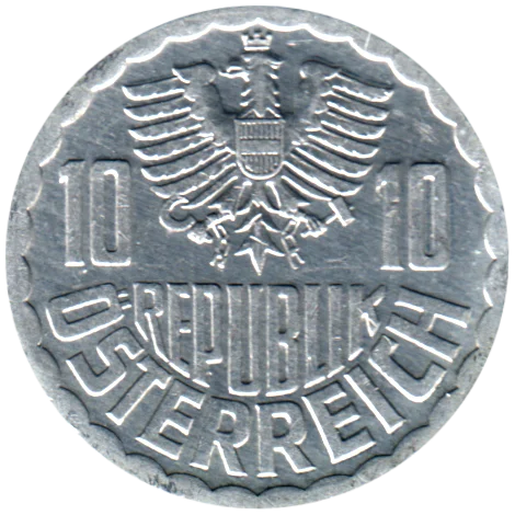 10 Groschen, 1988 Obverse