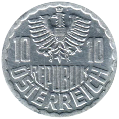 Preview 10 Groschen, 1988 obverse
