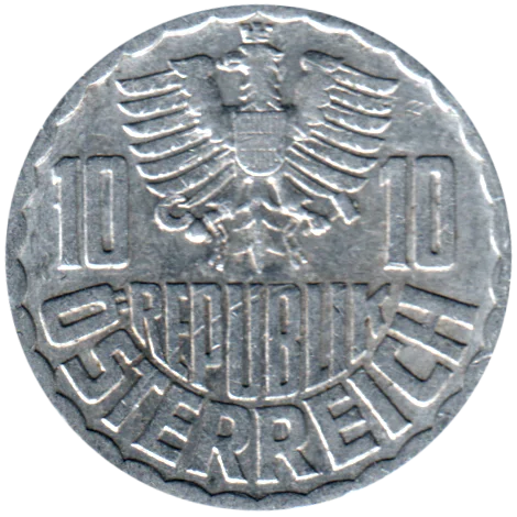 10 Groschen, 1963 Obverse