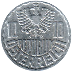Preview 10 Groschen, 1963 obverse