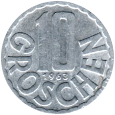 Preview 10 Groschen, 1963 reverse