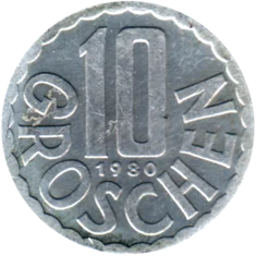 Preview 10 Groschen, 1980 reverse