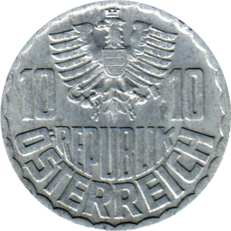 10 Groschen, 1962 Obverse