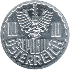 Preview 10 Groschen, 1992 obverse