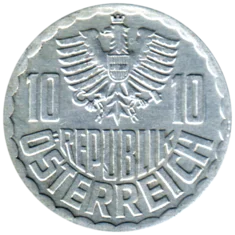 Preview 10 Groschen, 1986 obverse