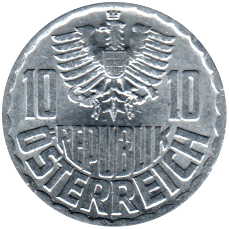 10 Groschen, 1969 Obverse