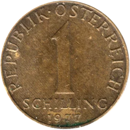 Preview 1 Schilling, 1977 reverse