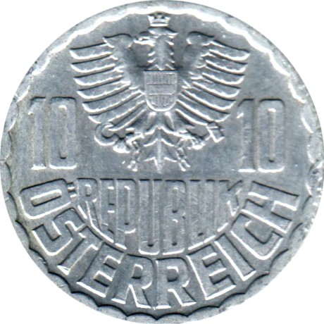10 Groschen, 1968 Obverse