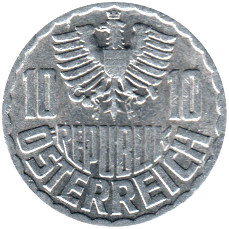 10 Groschen, 1973 Obverse