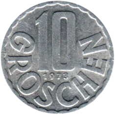 Preview 10 Groschen, 1973 reverse