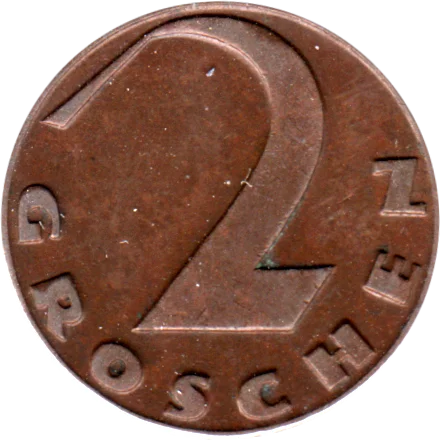 2 Groschen, 1925 Reverse
