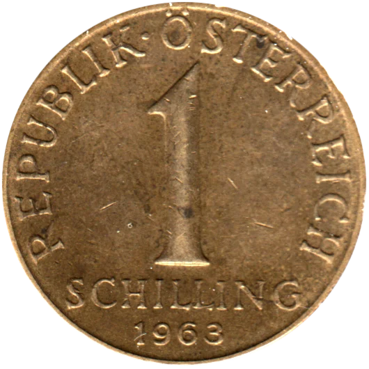 1 Schilling, 1963 Reverse