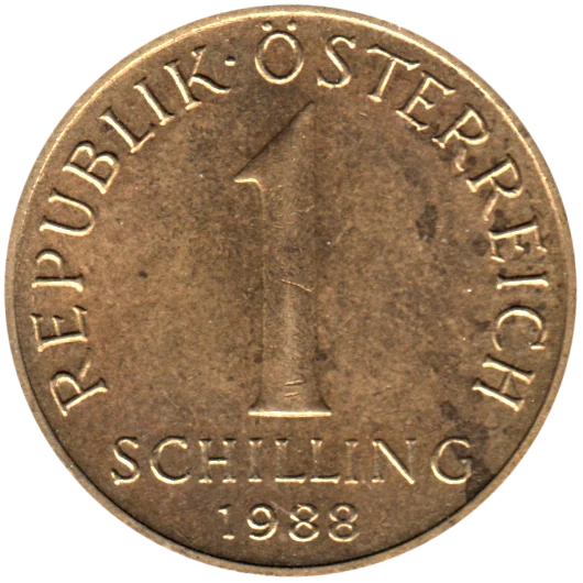 1 Schilling, 1988 Reverse