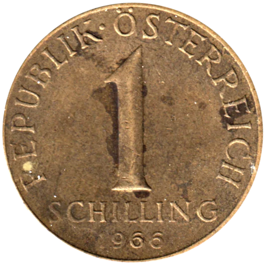 1 Schilling, 1966 Reverse