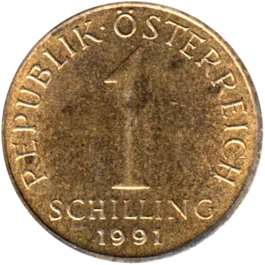 Preview 1 Schilling, 1991 reverse