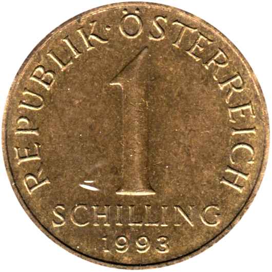 1 Schilling, 1993 Reverse