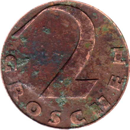 2 Groschen, 1929 Reverse