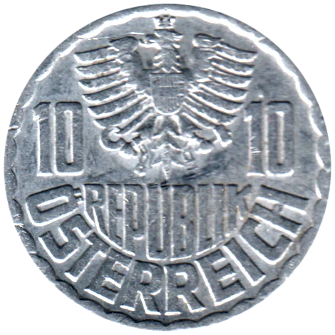 10 Groschen, 1964 Obverse