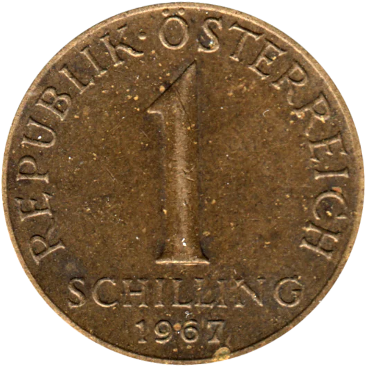 1 Schilling, 1967 Reverse