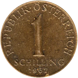 Preview 1 Schilling, 1967 reverse
