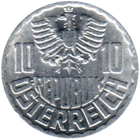 10 Groschen, 1975 Obverse