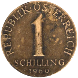 Preview 1 Schilling, 1960 reverse