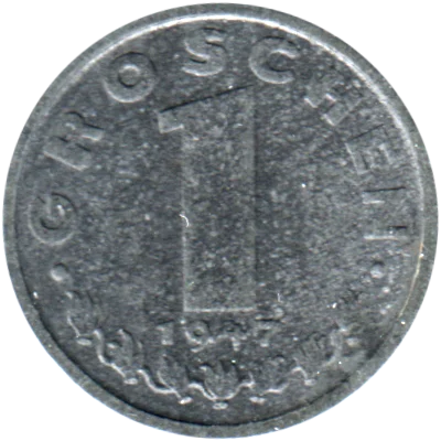 1 Groschen, 1947 Reverse