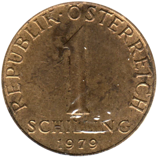 1 Schilling, 1979 Reverse