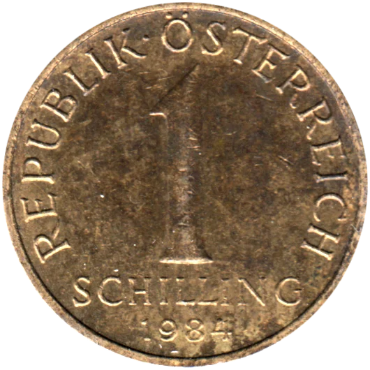 1 Schilling, 1984 Reverse