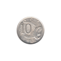 Preview 10 cents, 1981 reverse