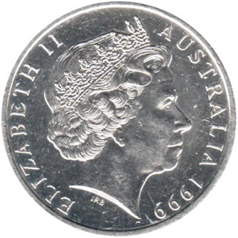 Preview 20 cents, 1999 obverse