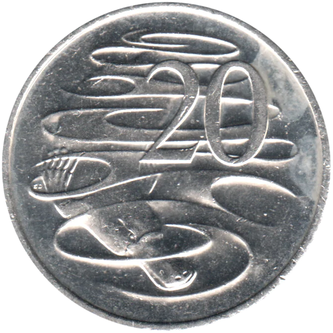 20 cents, 1999 Reverse