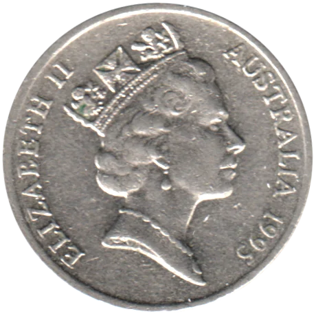5 cents, 1995 Obverse