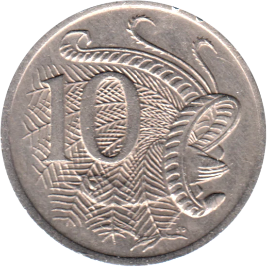 10 cents, 1973 Reverse